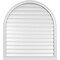 Ekena Millwork Round Top Surface Mount PVC Gable Vent: Functional, w/ 2"W x 2"P Brickmould Sill Frame, 38"W x 42"H GVPRT38X4203SF - alternate 1